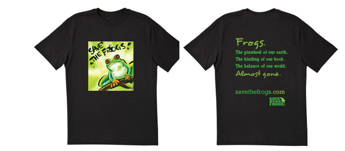 Save the Frogs, buy a t-shirt from savethefrogs.com